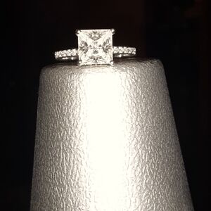 PRICE DROP!! Gorgeous square cut Moissanite ring.